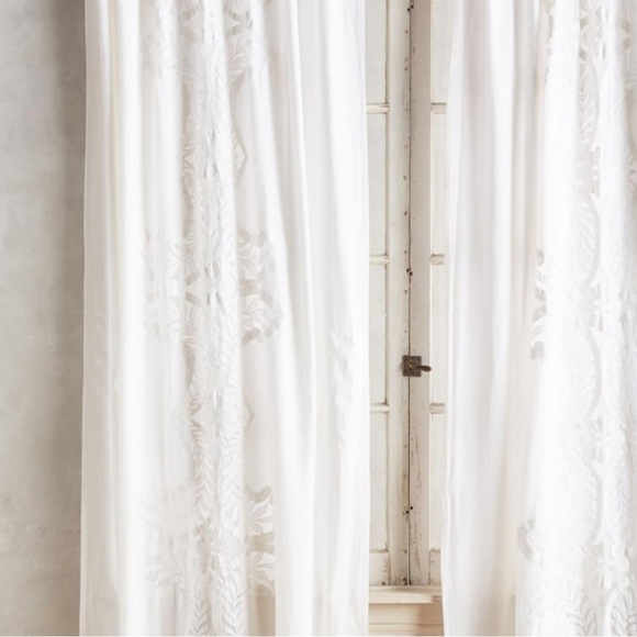 ISO: In search of 2 Anthropologie lacina embroidered lace curtains-96 by 50 - Picture 1 of 2